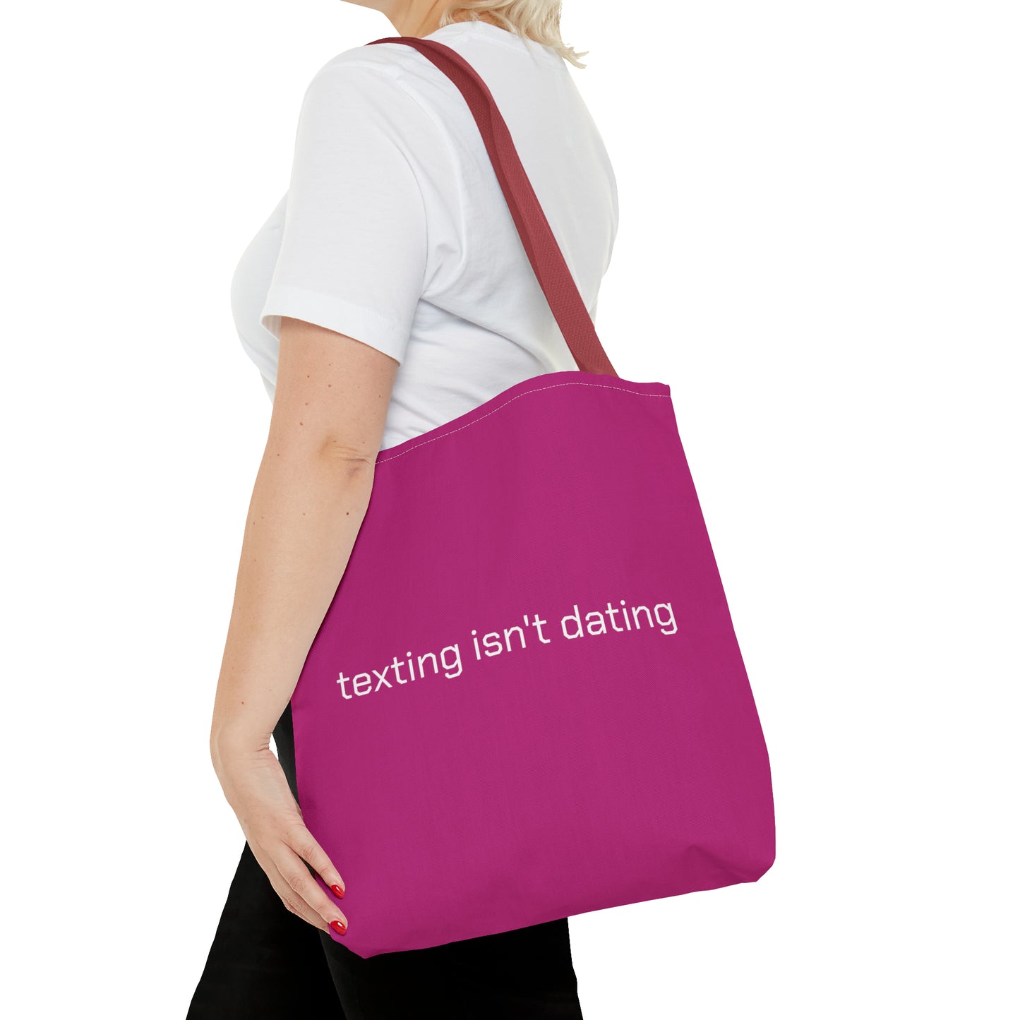 texting isn't dating Tote Bag