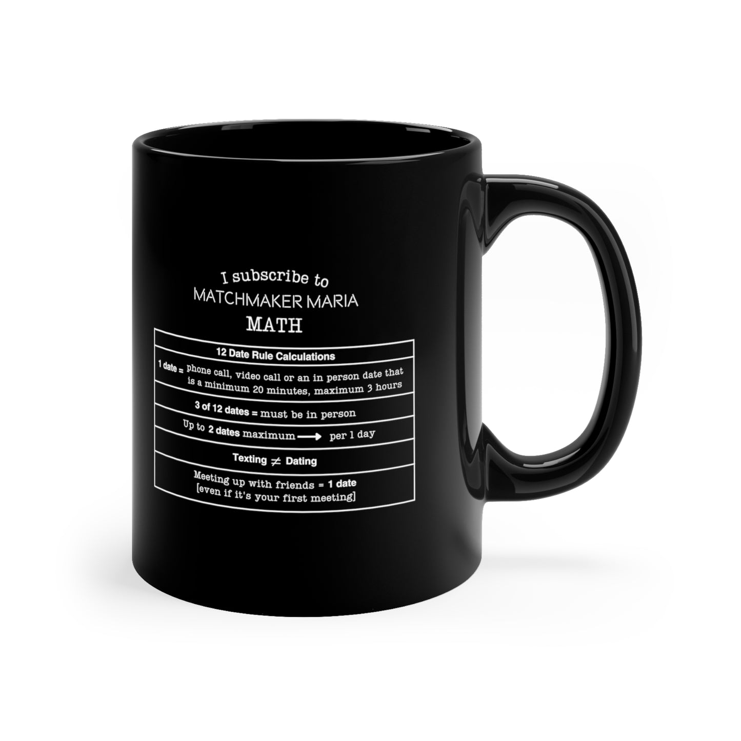 Matchmaker Maria Math Mug