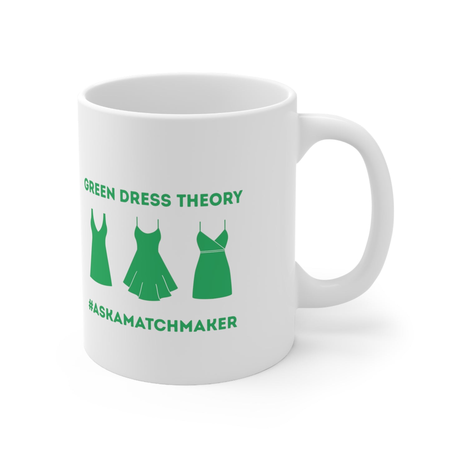 Green Dress Theory Mug
