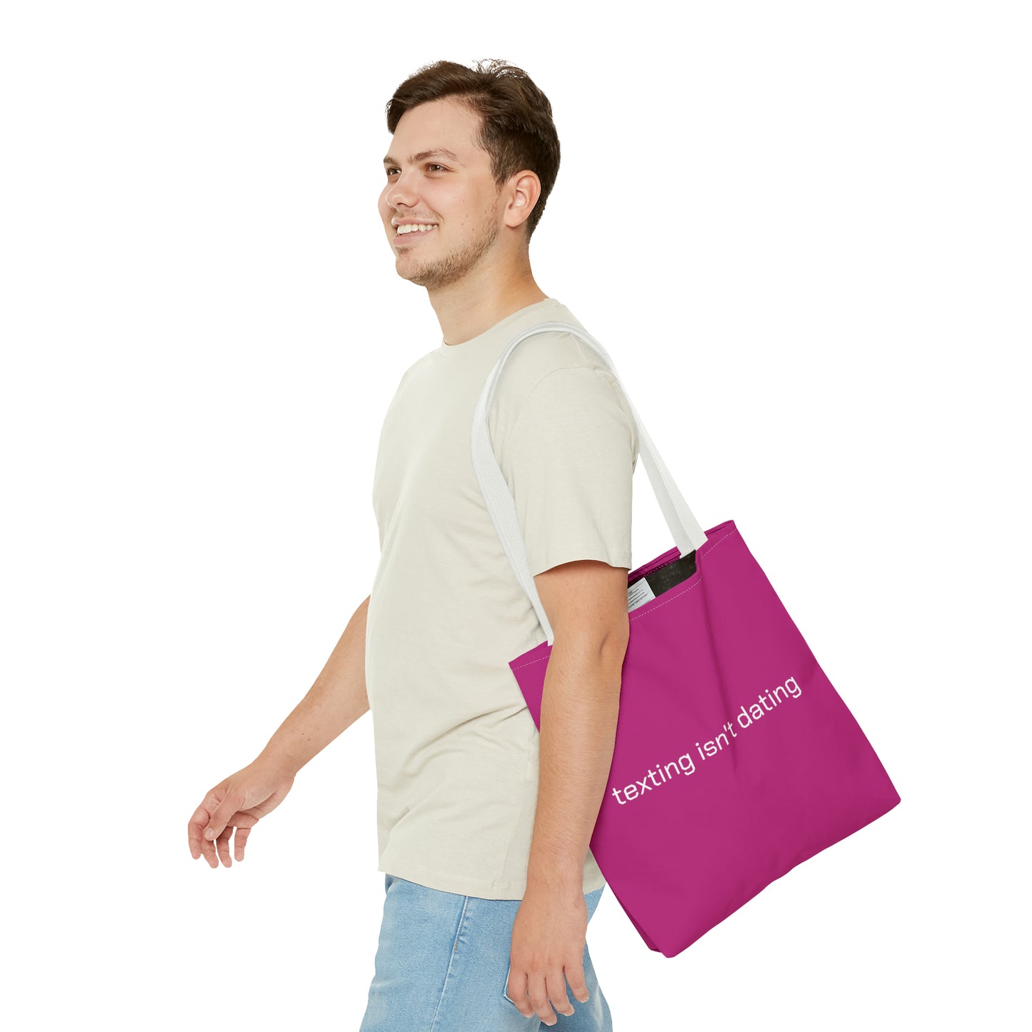 texting isn't dating Tote Bag