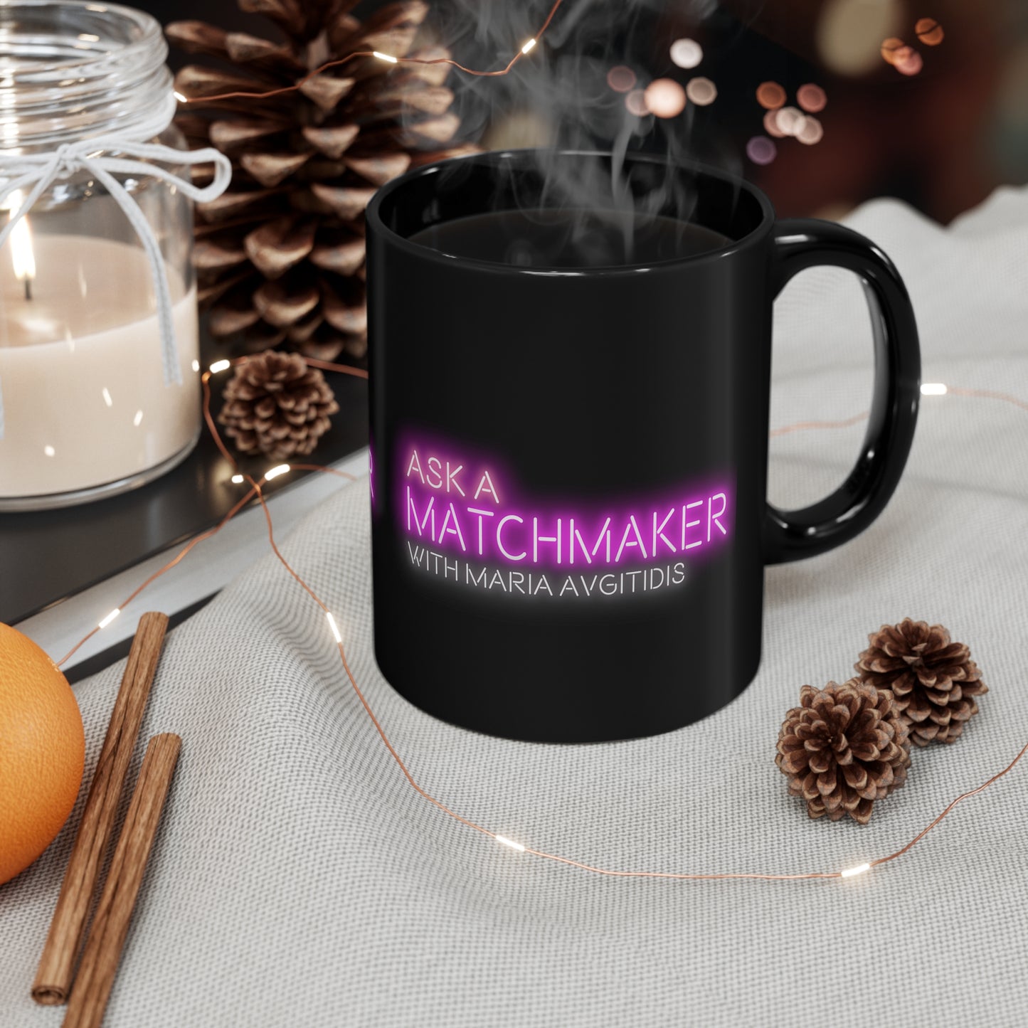 Ask A Matchmaker Neon Mug