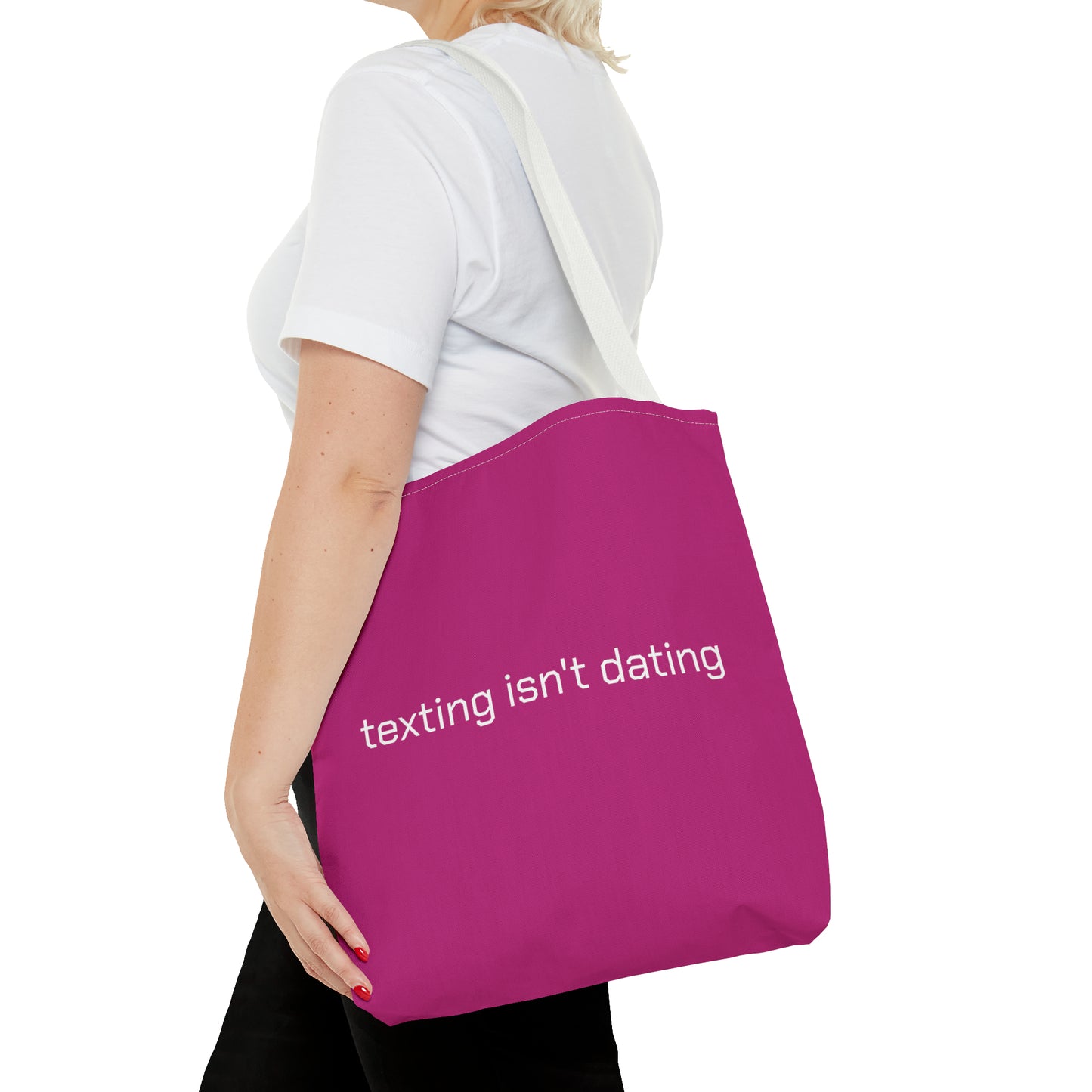 texting isn't dating Tote Bag