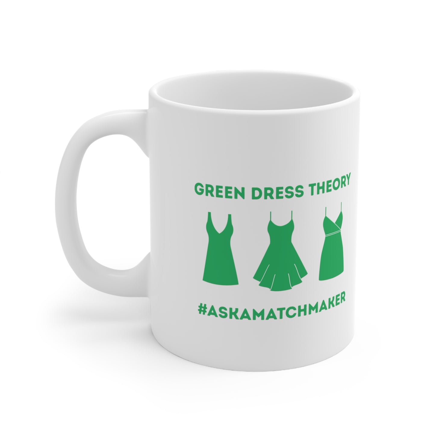 Green Dress Theory Mug