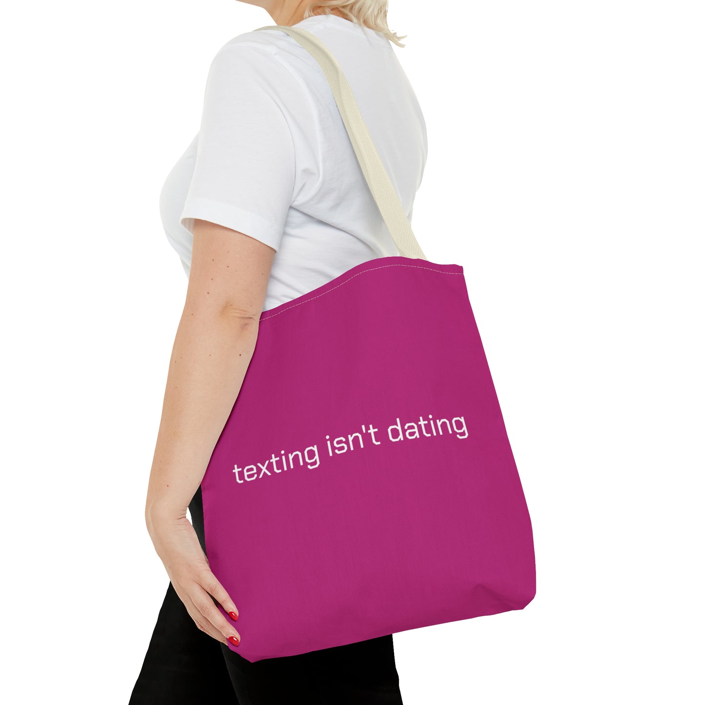 texting isn't dating Tote Bag