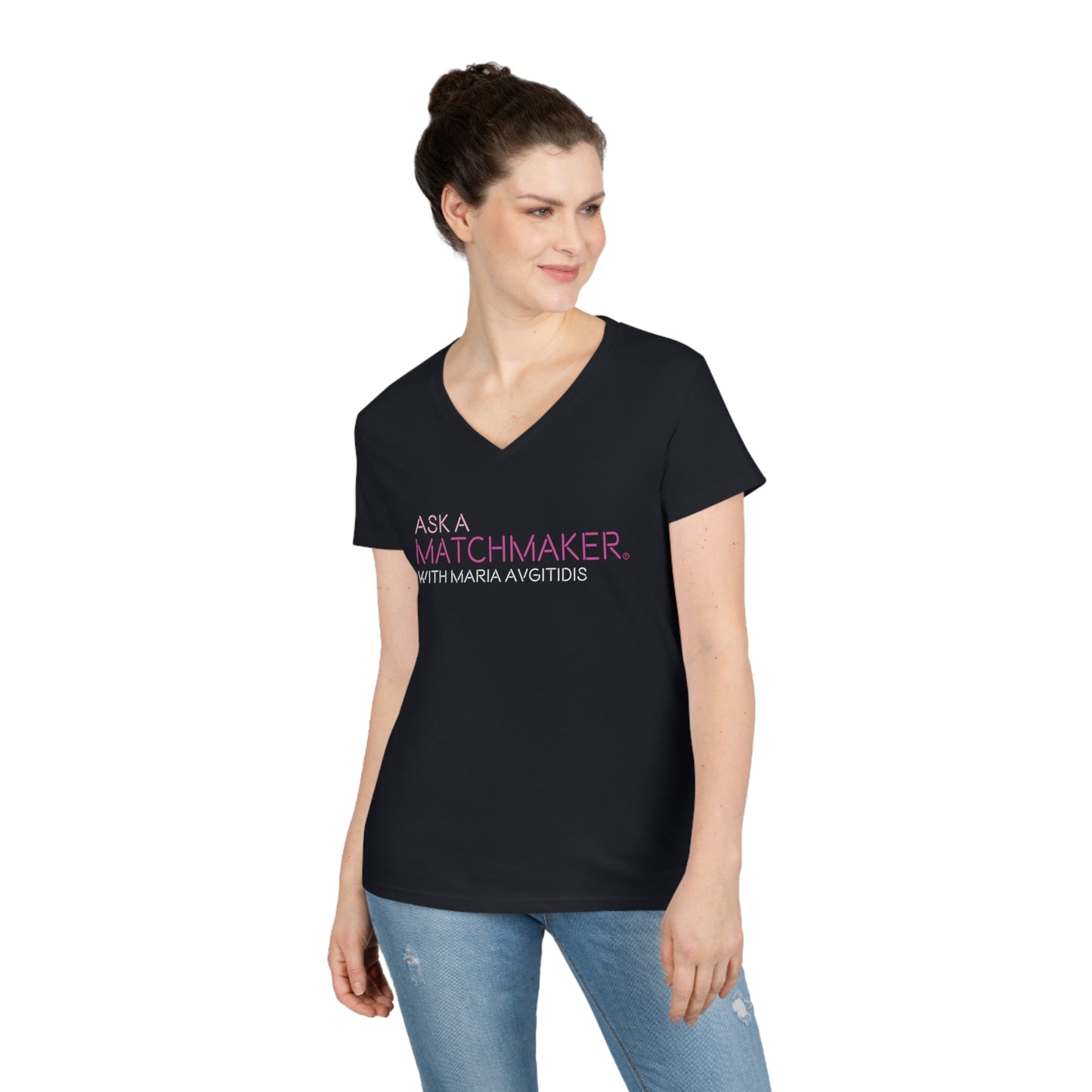 Ask A Matchmaker' V-Neck Tee