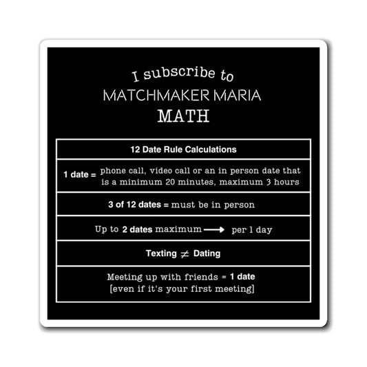 Matchmaker Maria Math Magnet (Black)